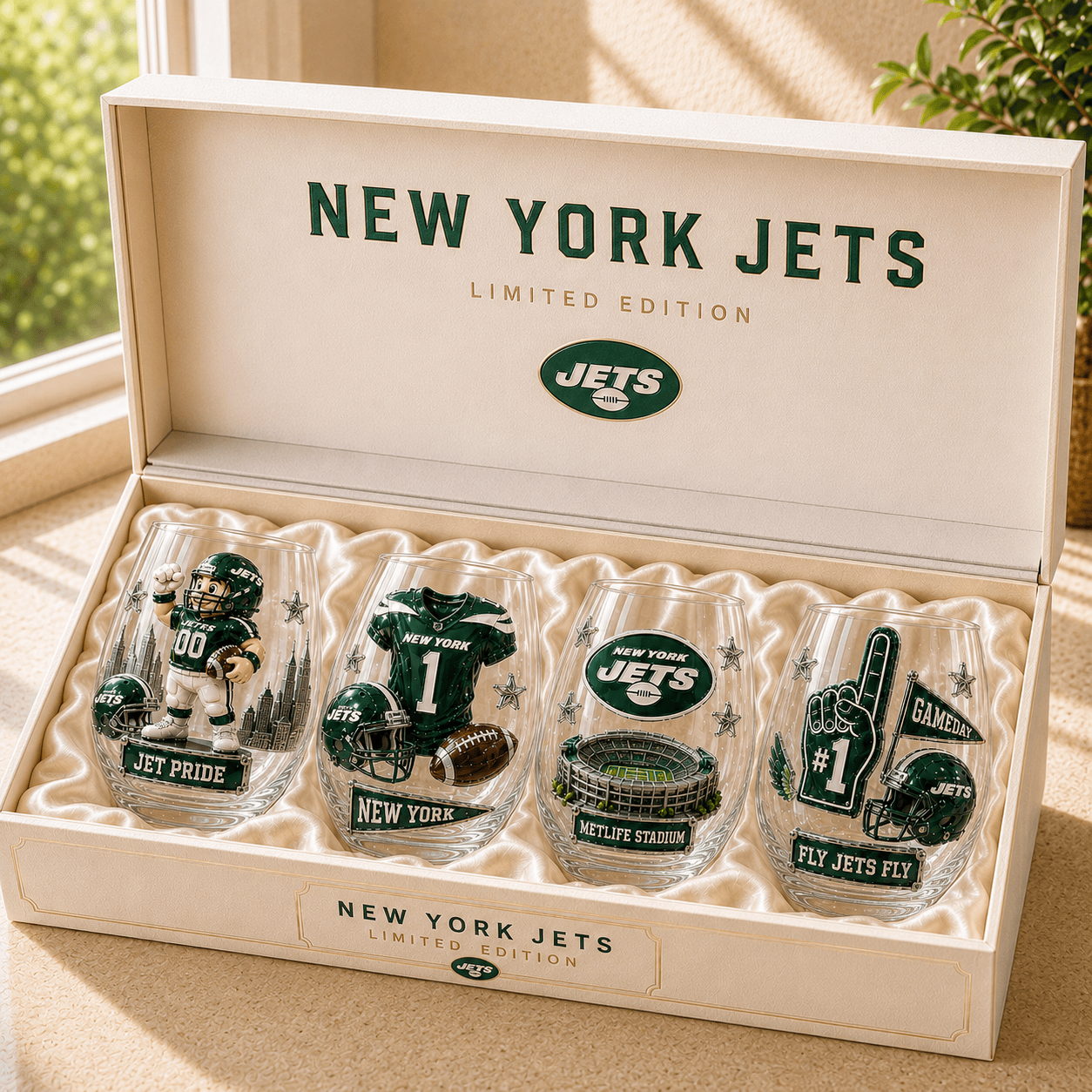 Premium NYJ Whiskey Glass Set TMH