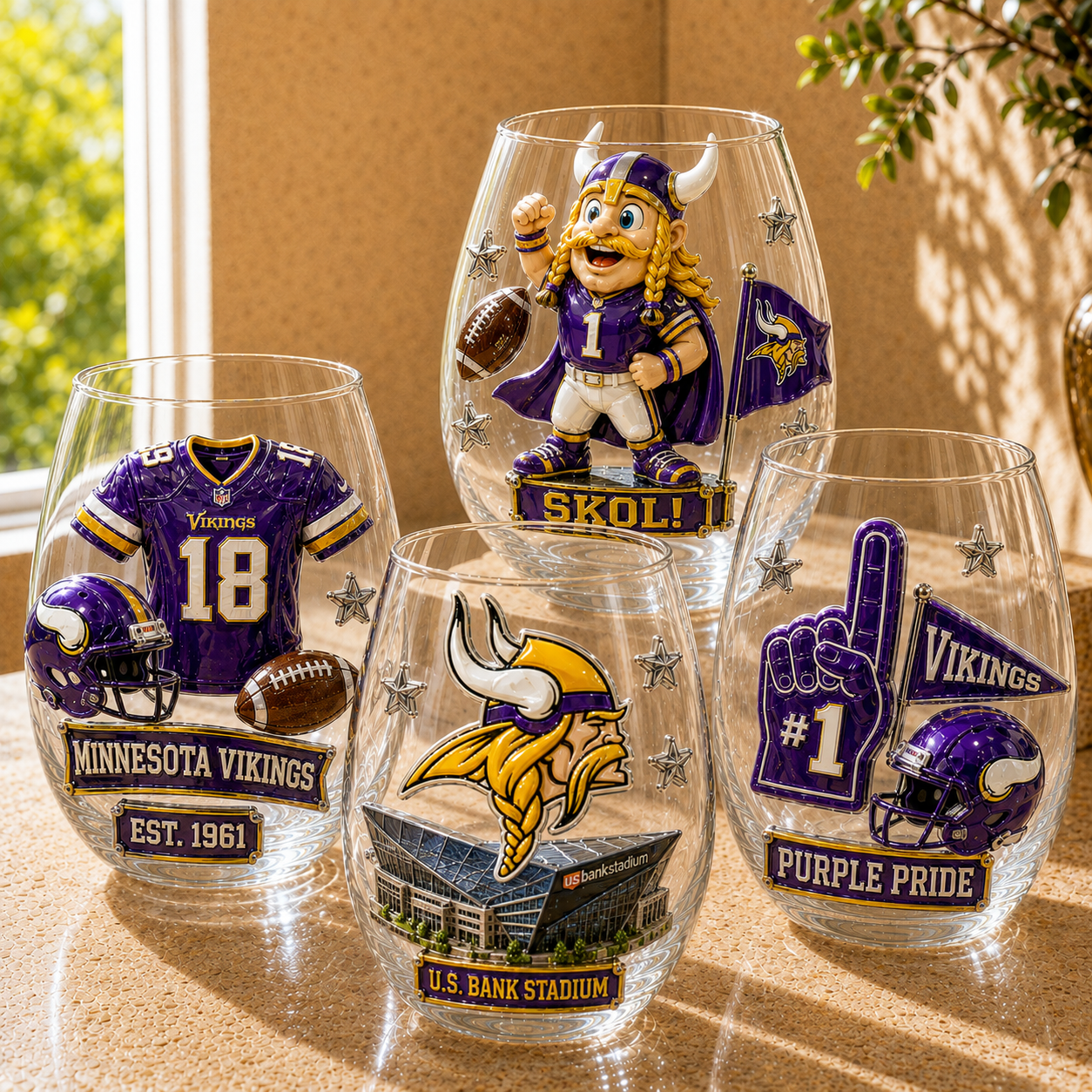 Premium MNVK Whiskey Glass Set TMH