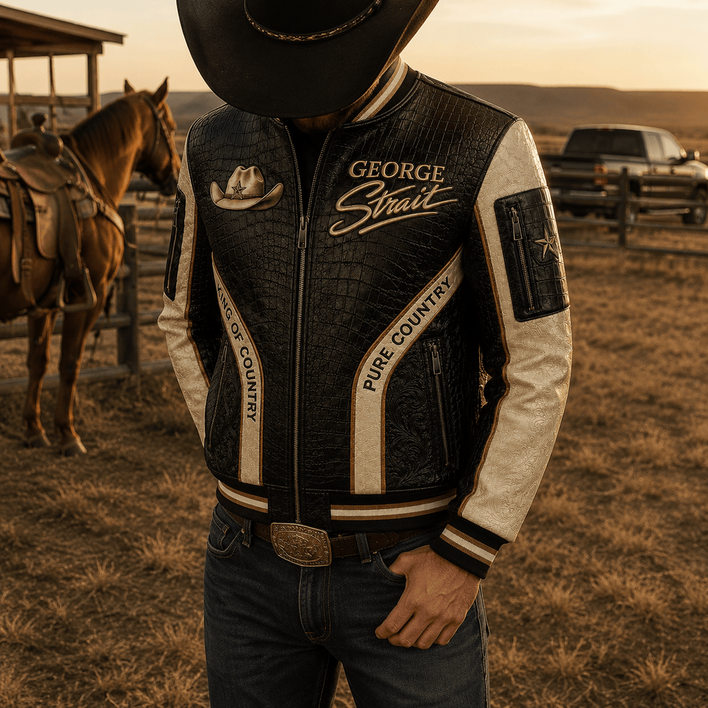 Premium GGST Leather Zipper Jacket PVNA