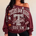 TAMA 3D SHOULDER RHINESTONE SWEATSHIRT NTKO