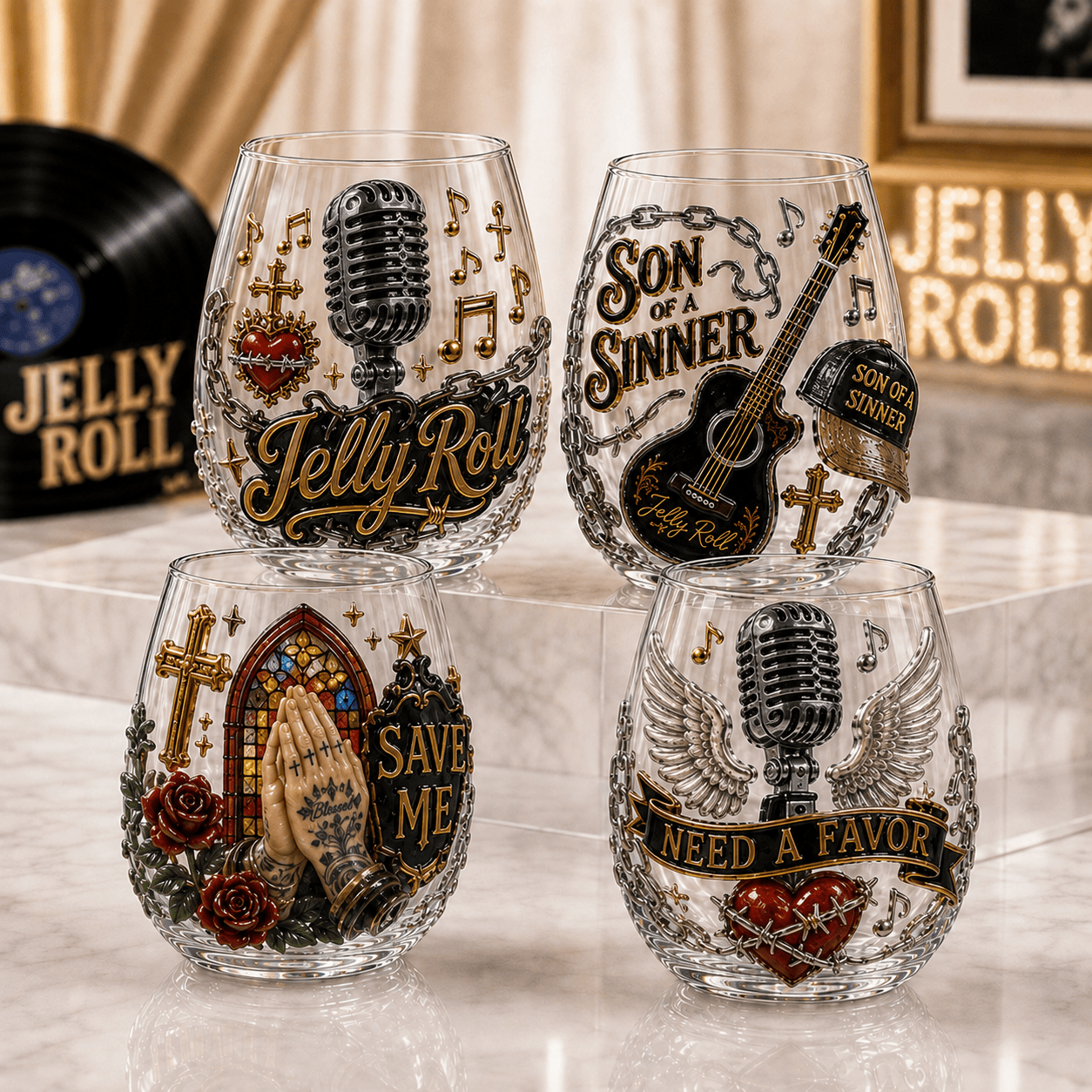 Premium JLR Wine Glass Cup TTTT