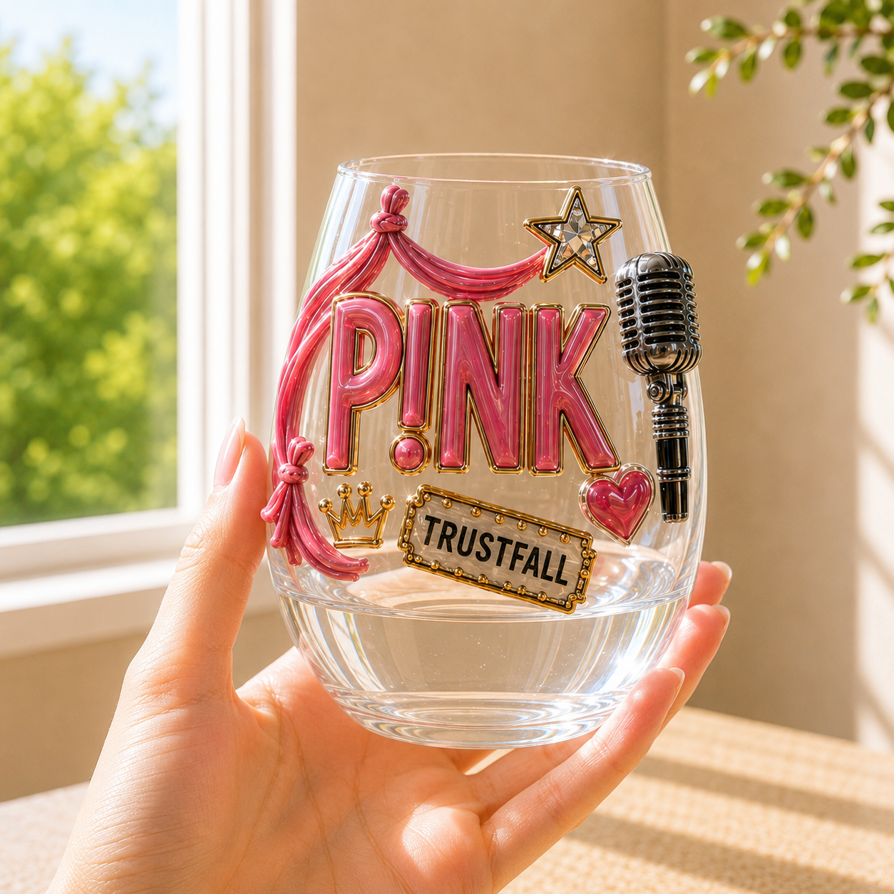 Premium PNKN Wine Glass Cup TMH