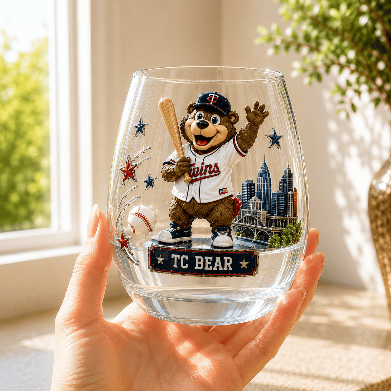 Premium MNST Wine Glass Cup TMH
