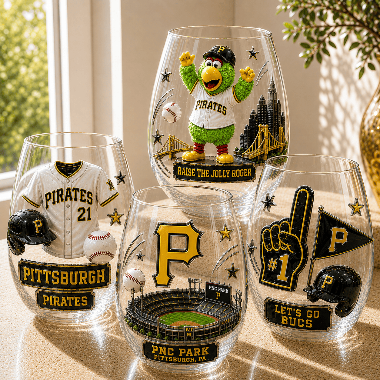 Premium PITTS Wine Glass Cup TMH