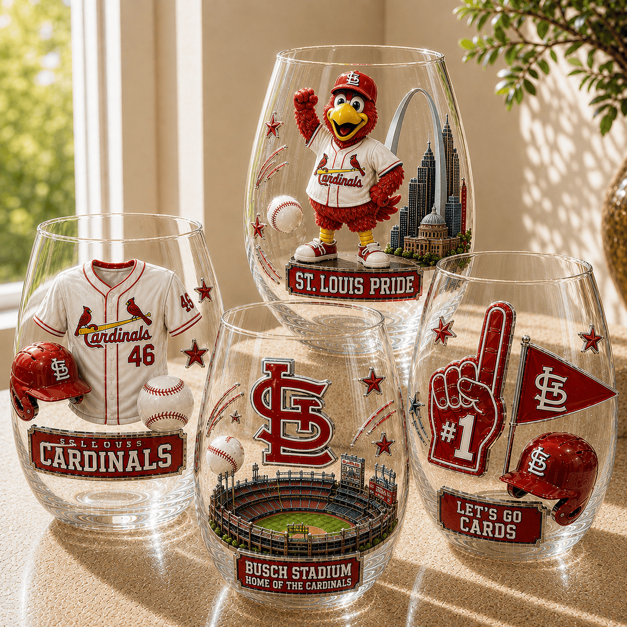 Premium SLVC Wine Glass Cup TMH