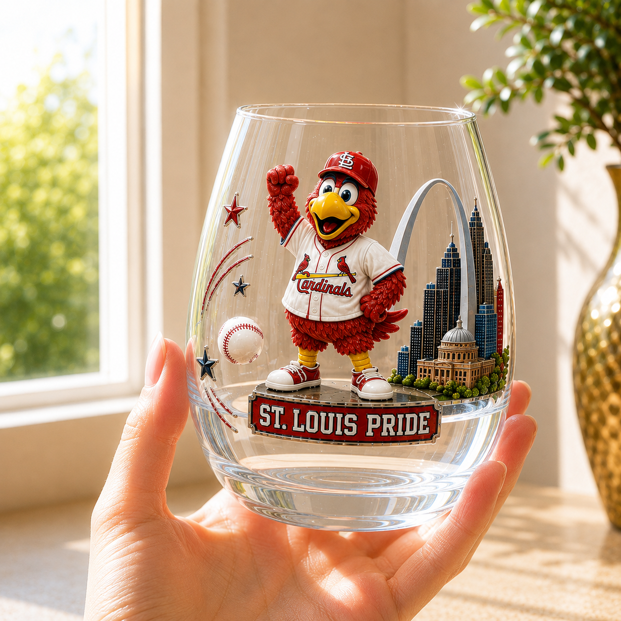 Premium SLVC Wine Glass Cup TMH