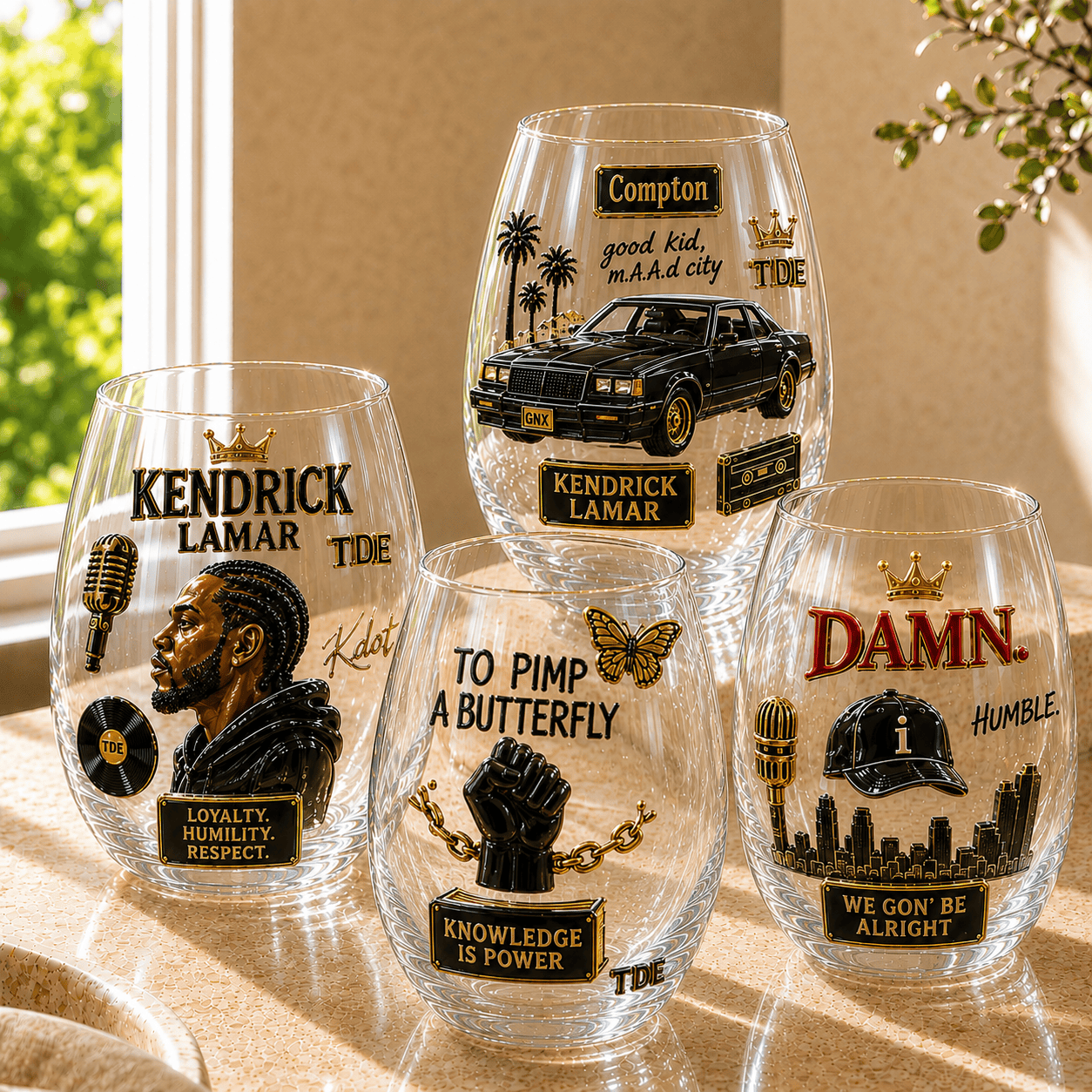 Premium KDL Wine Glass Cup TMH