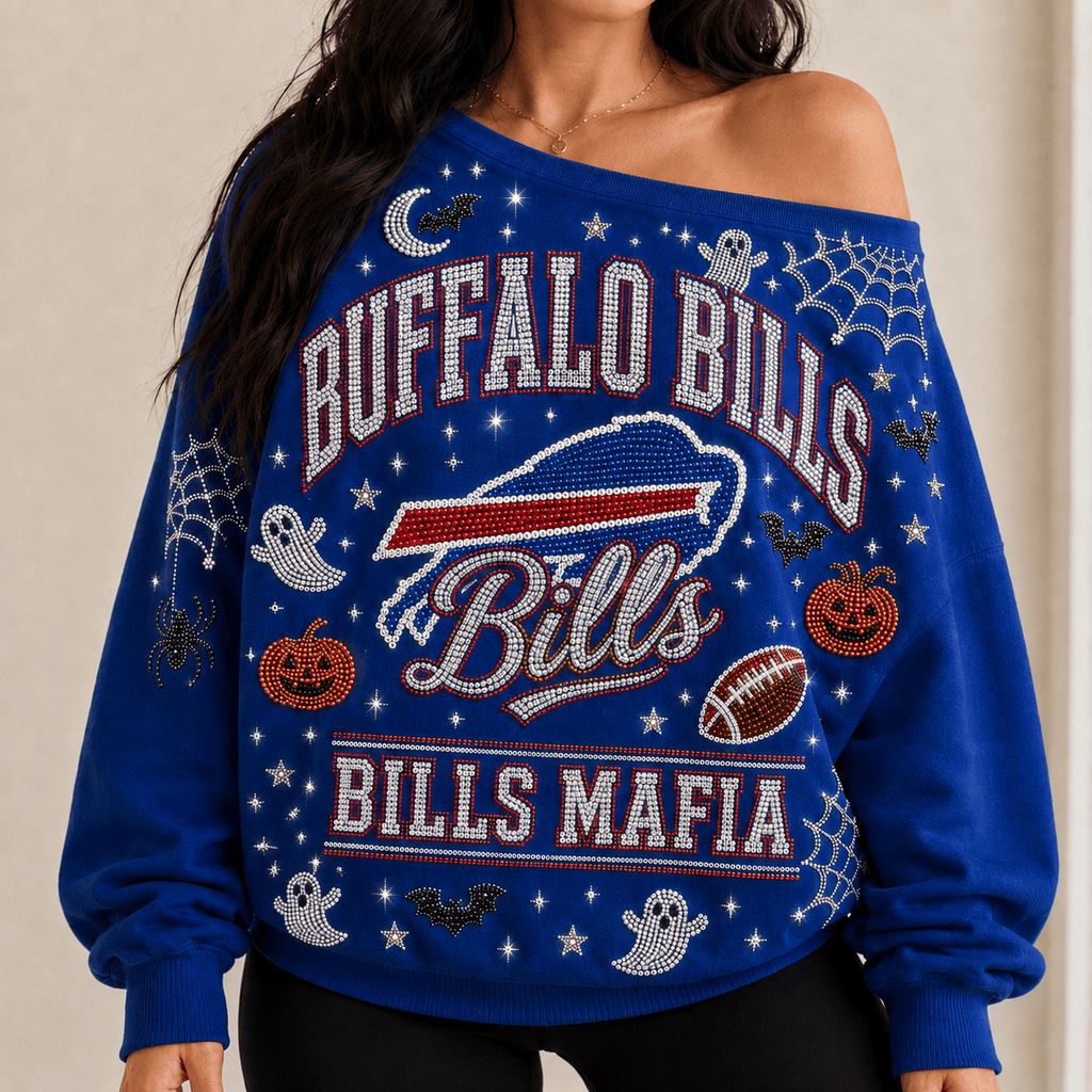 BFBL 3D SHOULDER RHINESTONE SWEATSHIRT DNBN