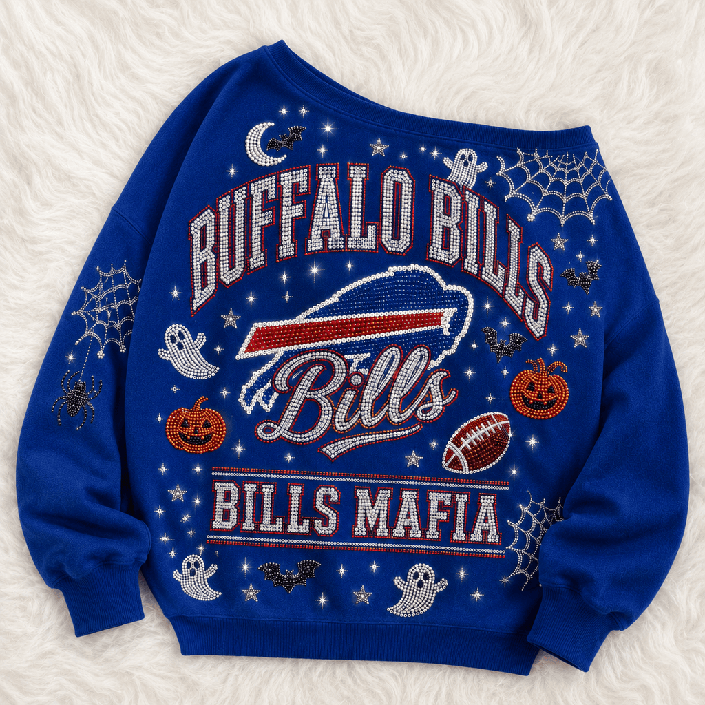 BFBL 3D SHOULDER RHINESTONE SWEATSHIRT DNBN