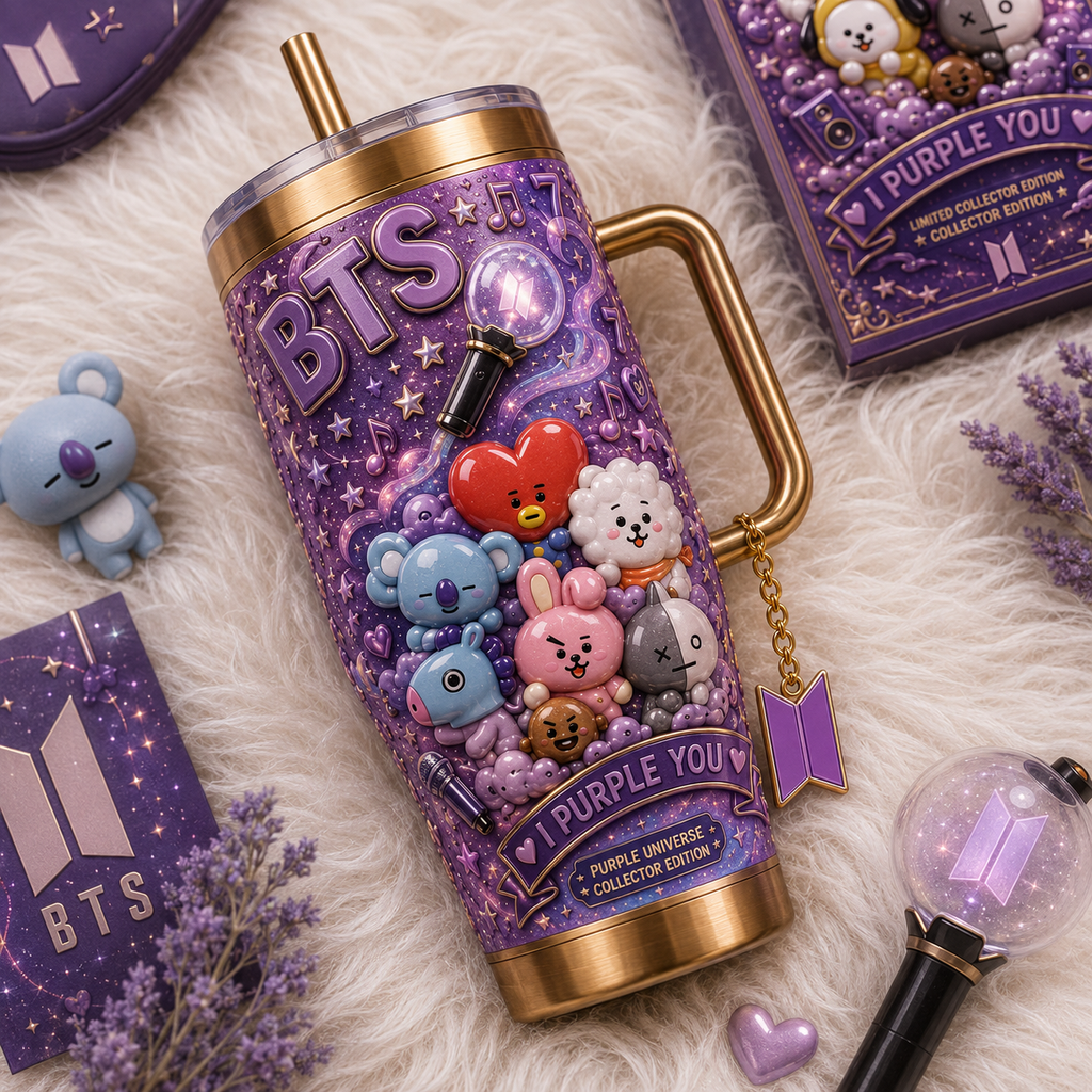 BTS 40oz Tumbler With Handle TTNL
