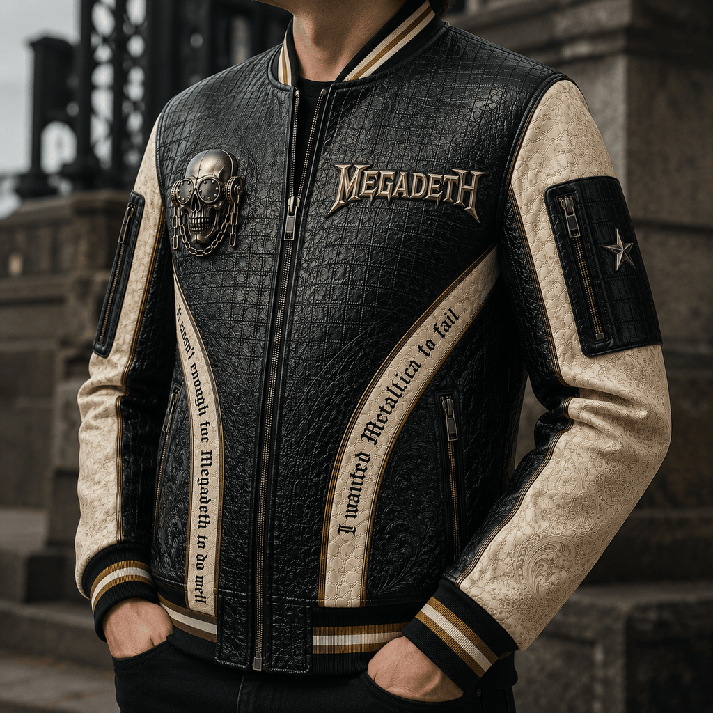 Premium MGD Leather Zipper Jacket PVNA