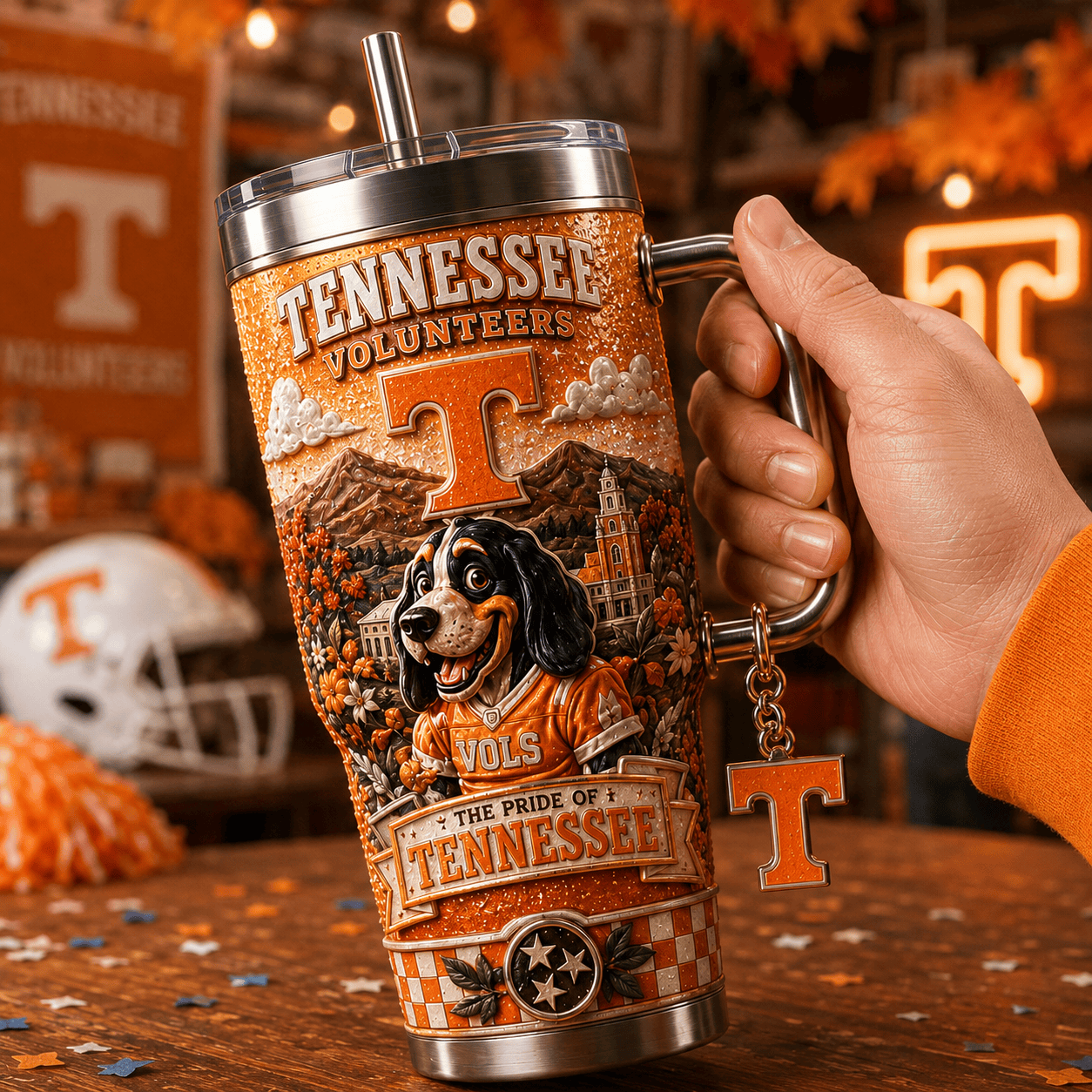 TVF 40oz Tumbler With Handle TTNL
