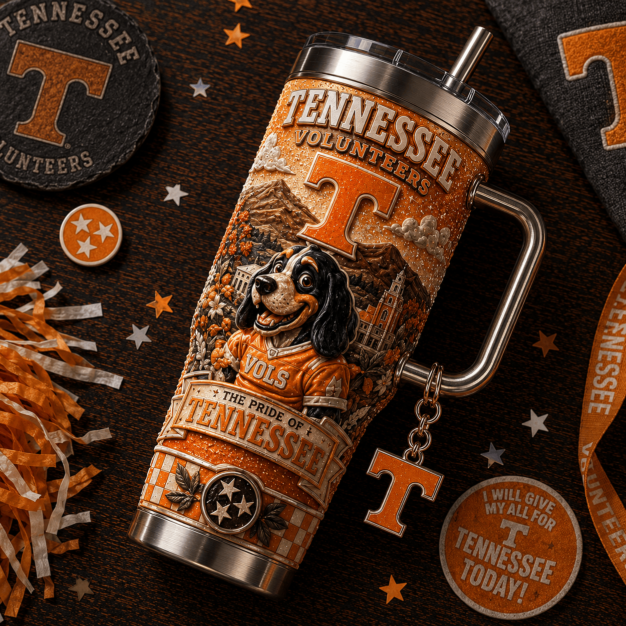 TVF 40oz Tumbler With Handle TTNL