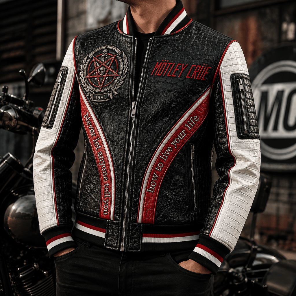Premium MTLC Leather Zipper Jacket PVNA