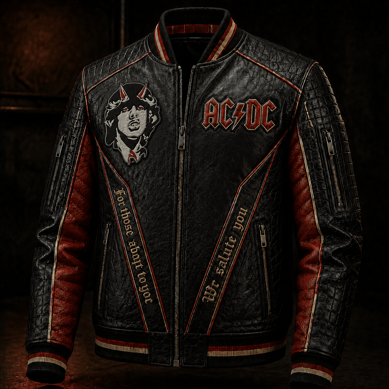 Premium ACD Leather Zipper Jacket PVNA