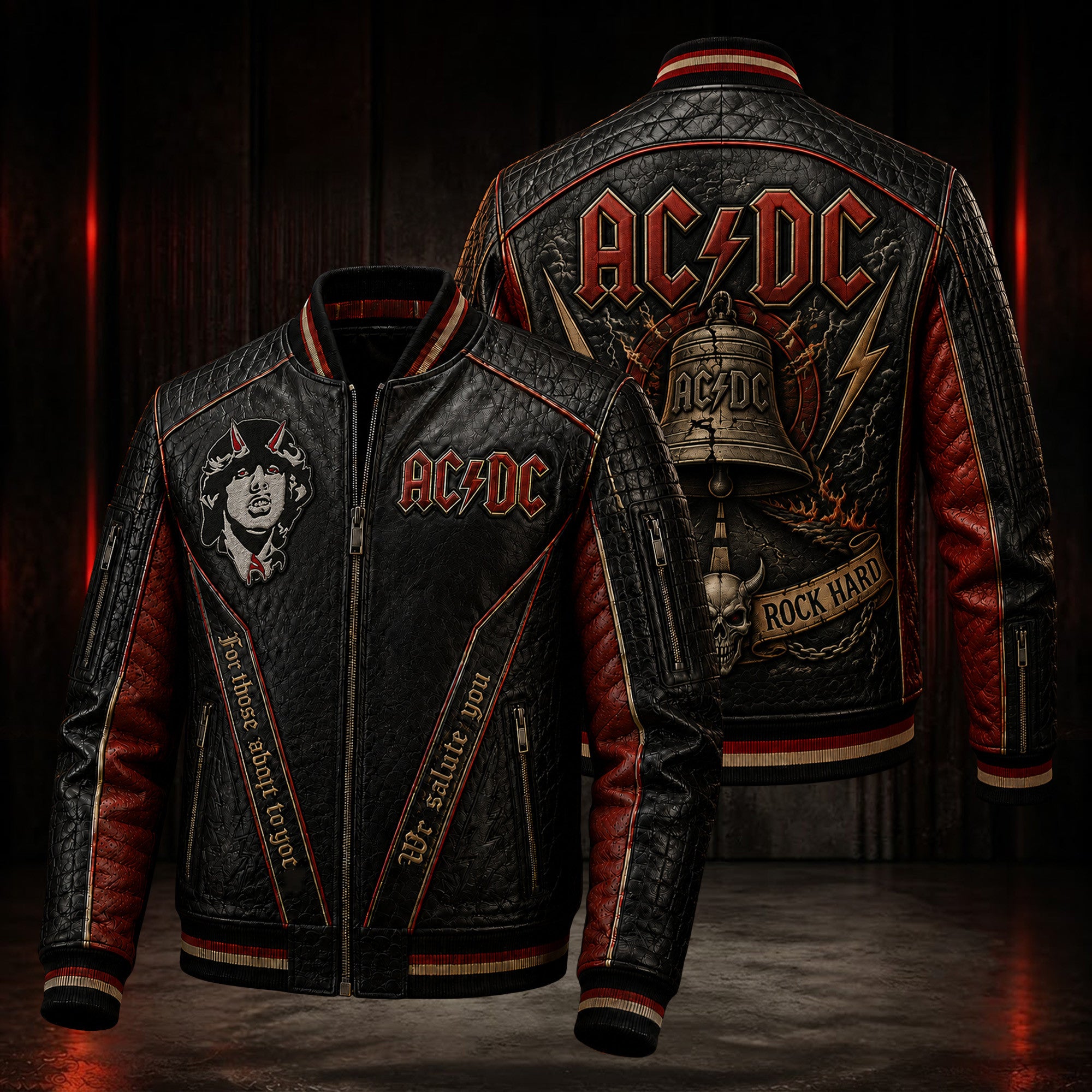 Premium ACD Leather Zipper Jacket PVNA