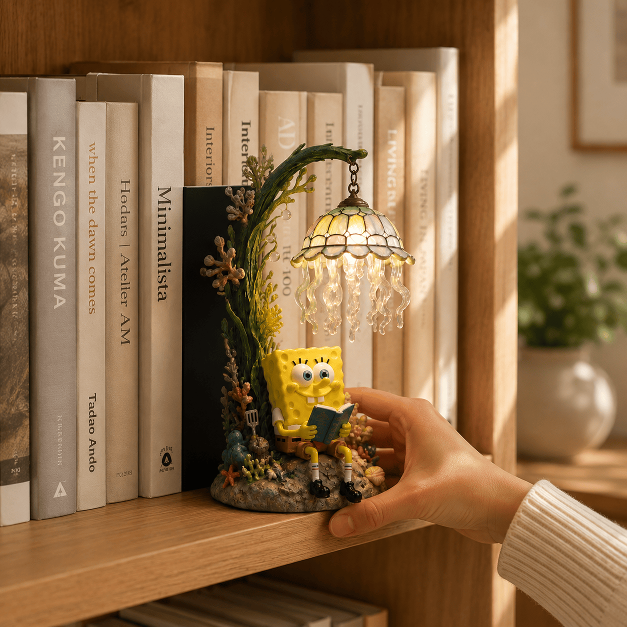 Premium SBSP Bookshelf Figurines Lamp NTNA