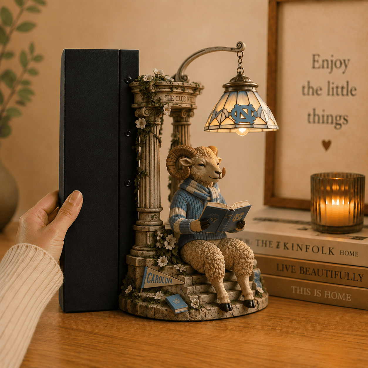 Premium UNC Bookshelf Figurines Lamp NTNA