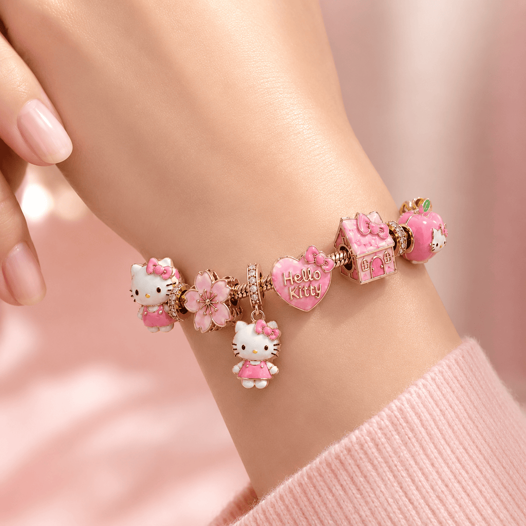 HLKT Gold Charm Bracelet Set BMD