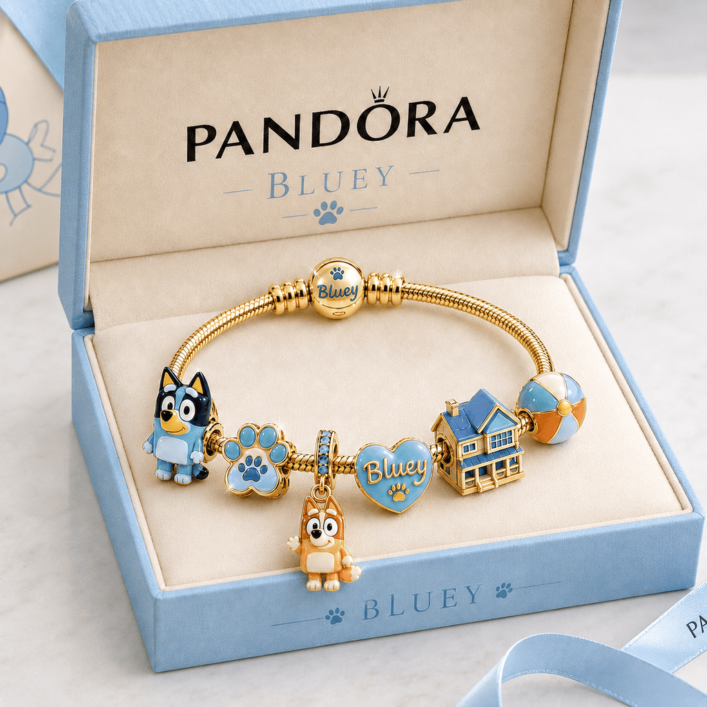 BLU Gold Charm Bracelet Set BMD