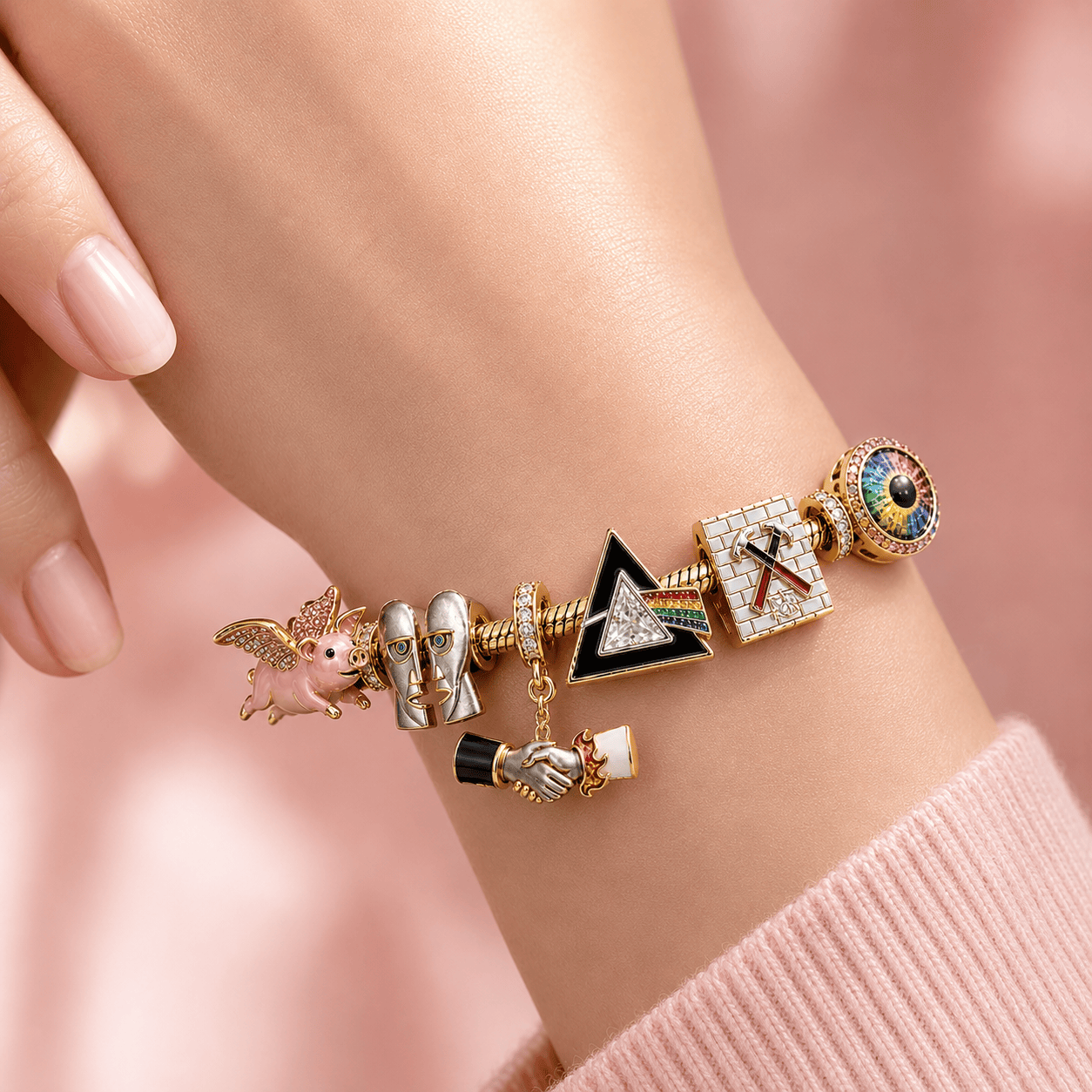 PKFL Gold Charm Bracelet Set BMD