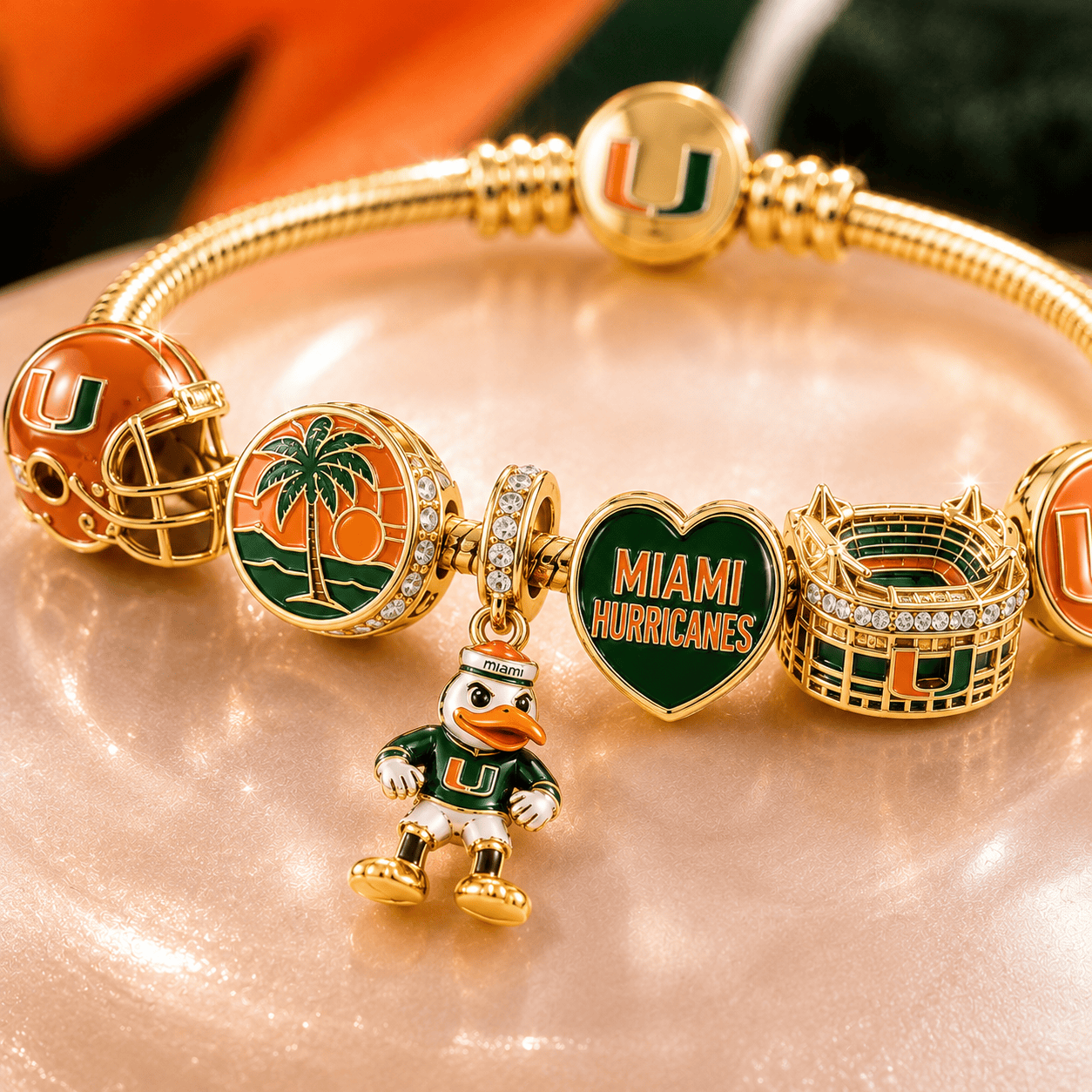 MHC Gold Charm Bracelet Set PTT