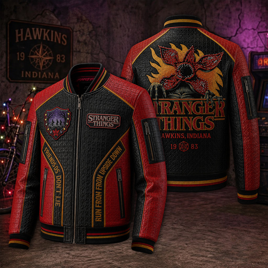 Premium STGT Leather Zipper Jacket TTMH
