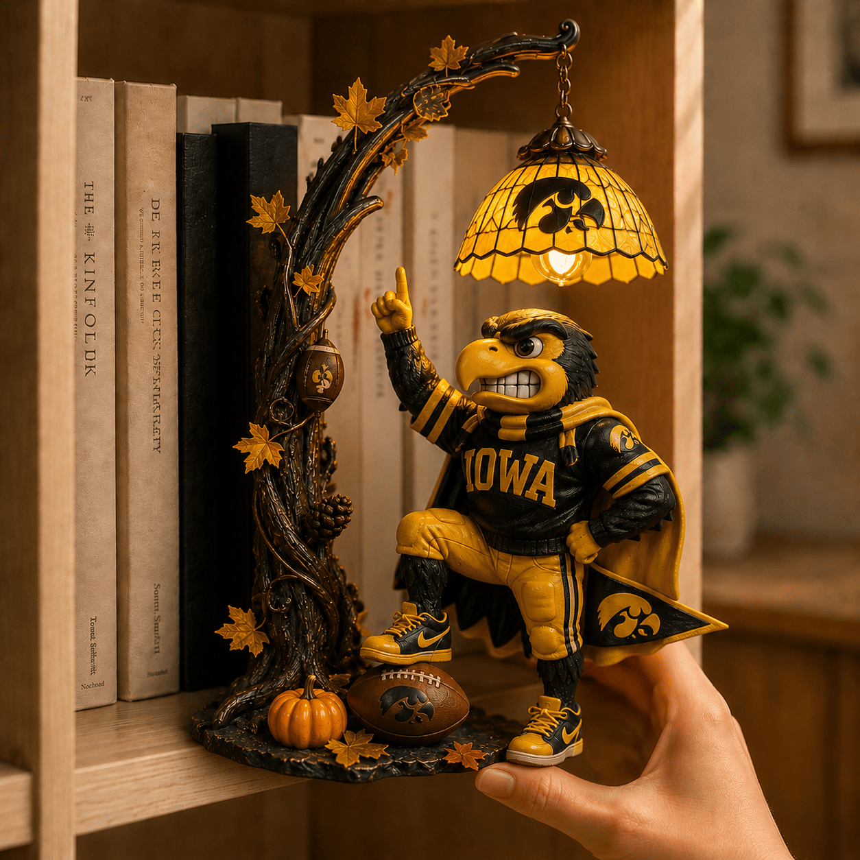 Premium IWHK Bookshelf Figurines Lamp PDL