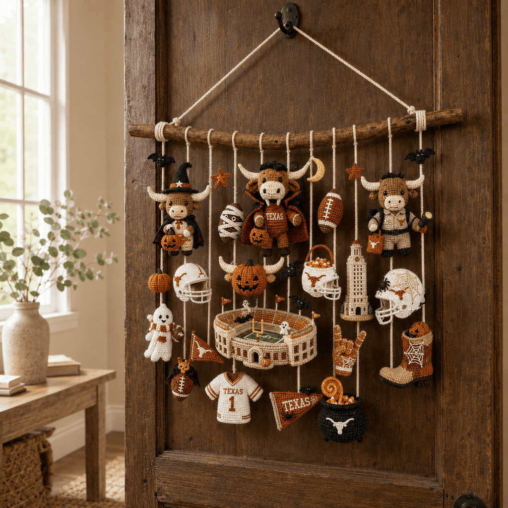 TLH Halloween Crochet Wall Hanging HTTT