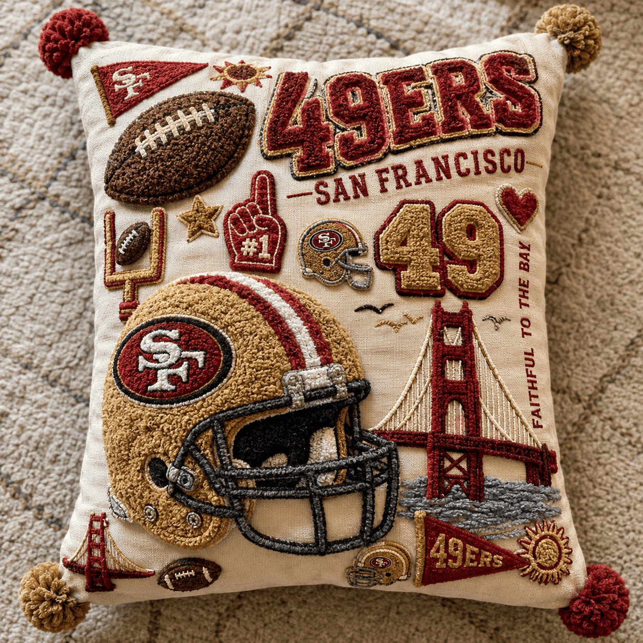 SF49 Tufted Sofa Cover & Pillow Set DNBN