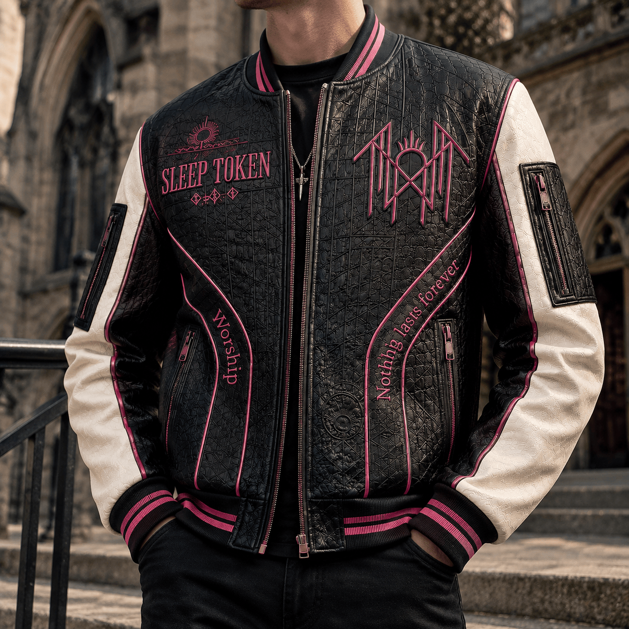Premium SLTK Leather Zipper Jacket PVNA