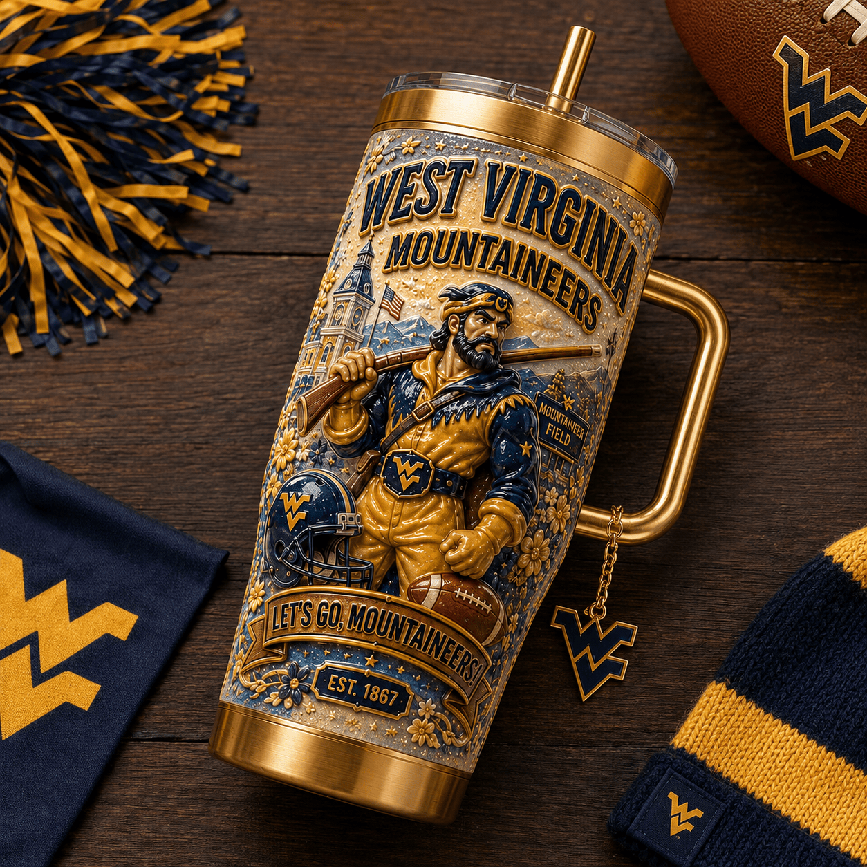 WVM 40oz Tumbler With Handle TTNL