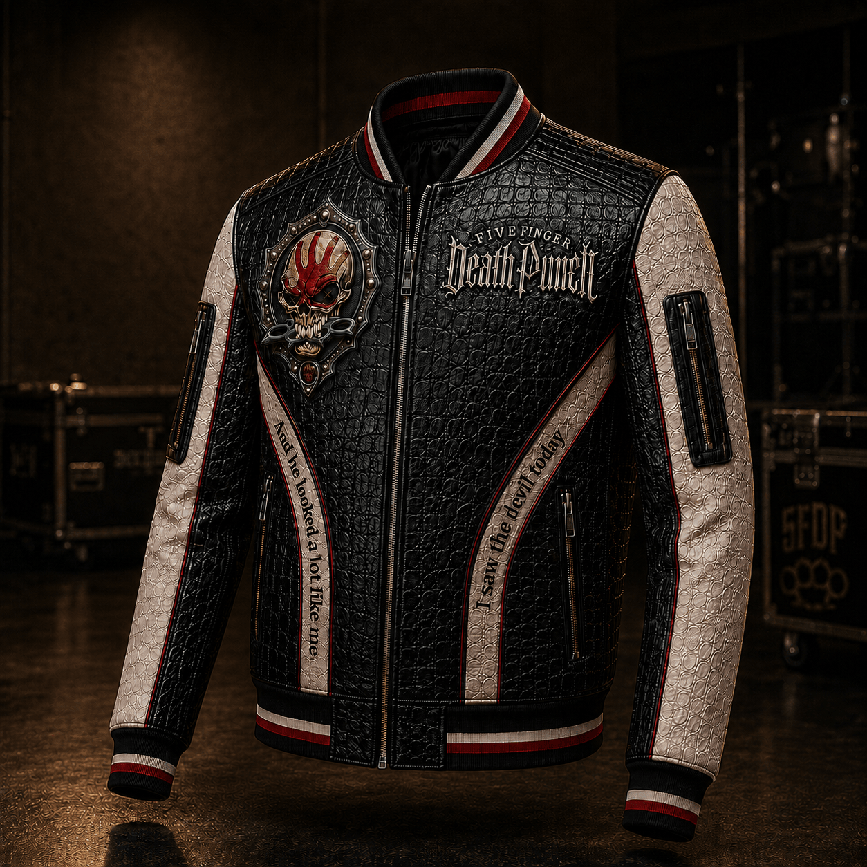 Premium 5FDP Leather Zipper Jacket PVNA