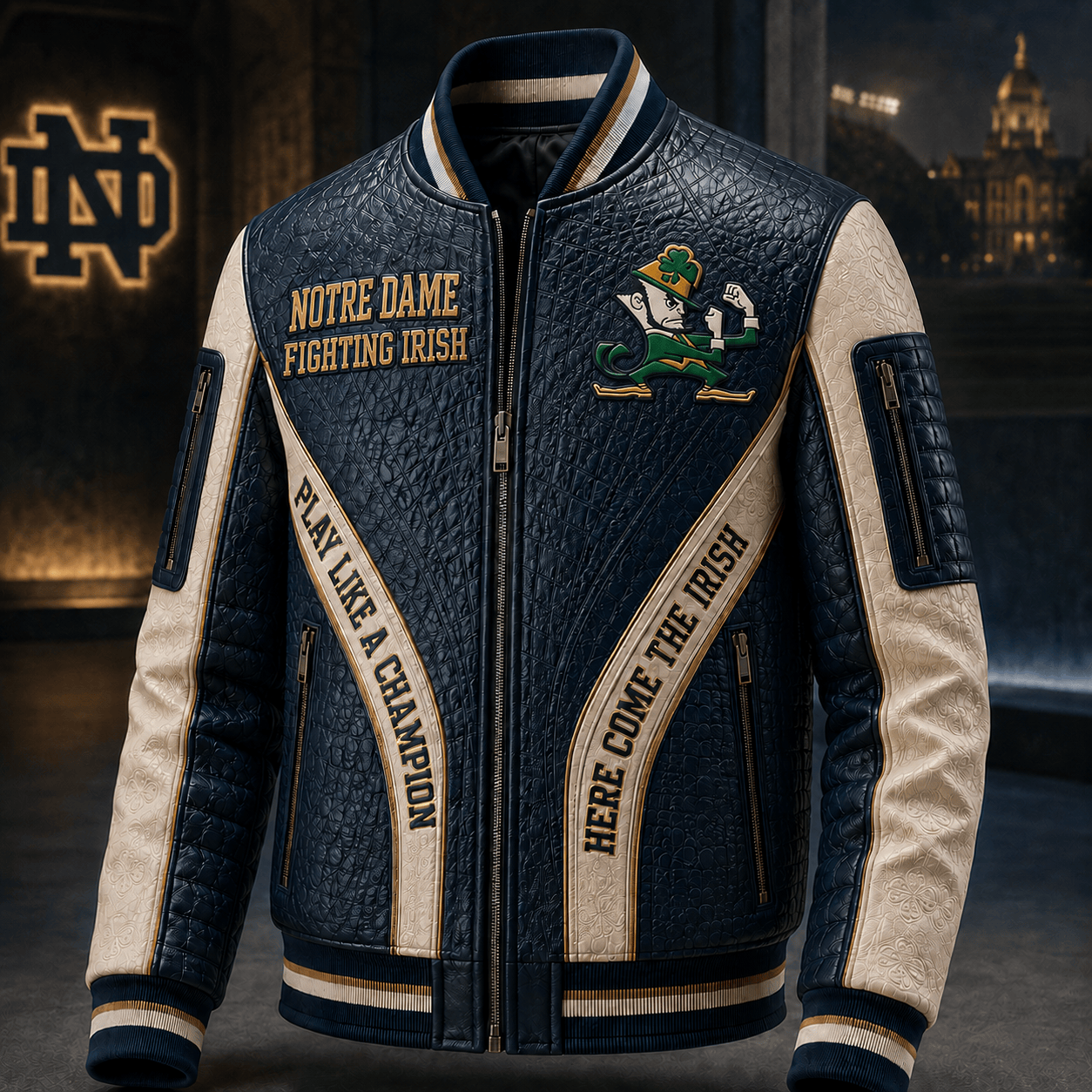 Premium NDFI Leather Zipper Jacket PVNA