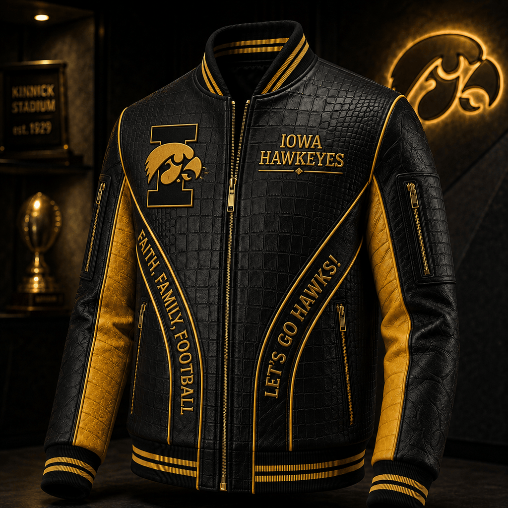 Premium IWHK Leather Zipper Jacket TTMH