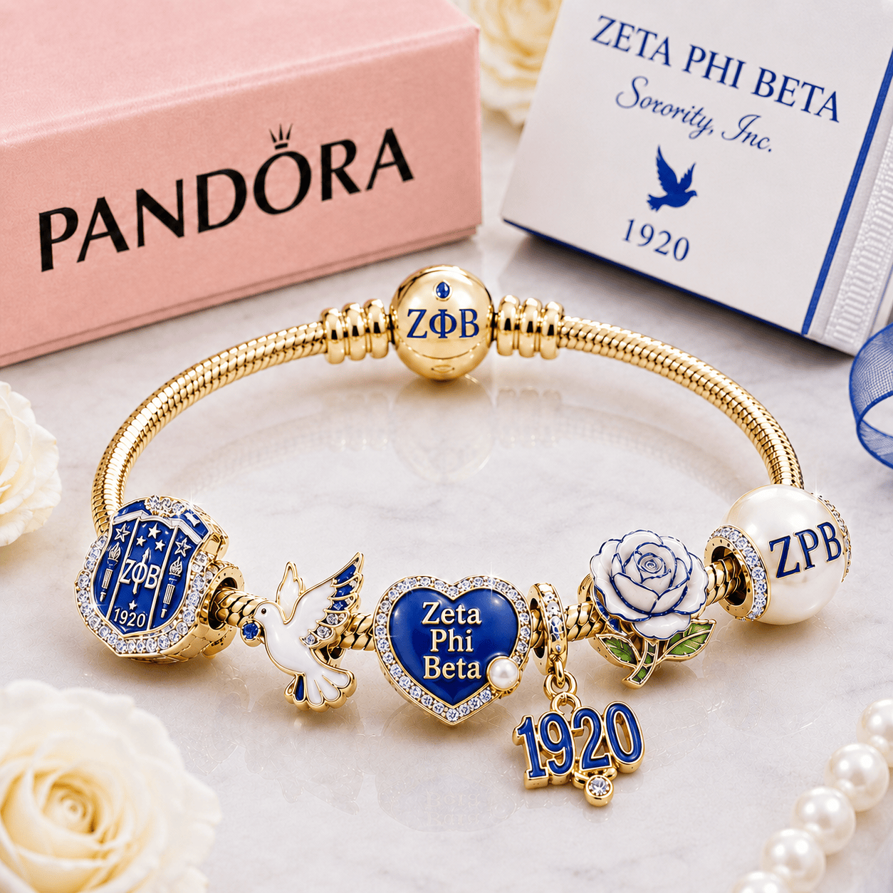 ZPT Gold Charm Bracelet Set BMD