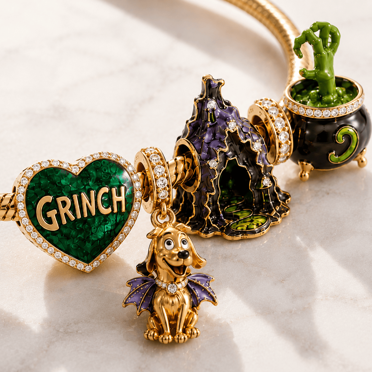TGR Gold Charm Bracelet Set BMD
