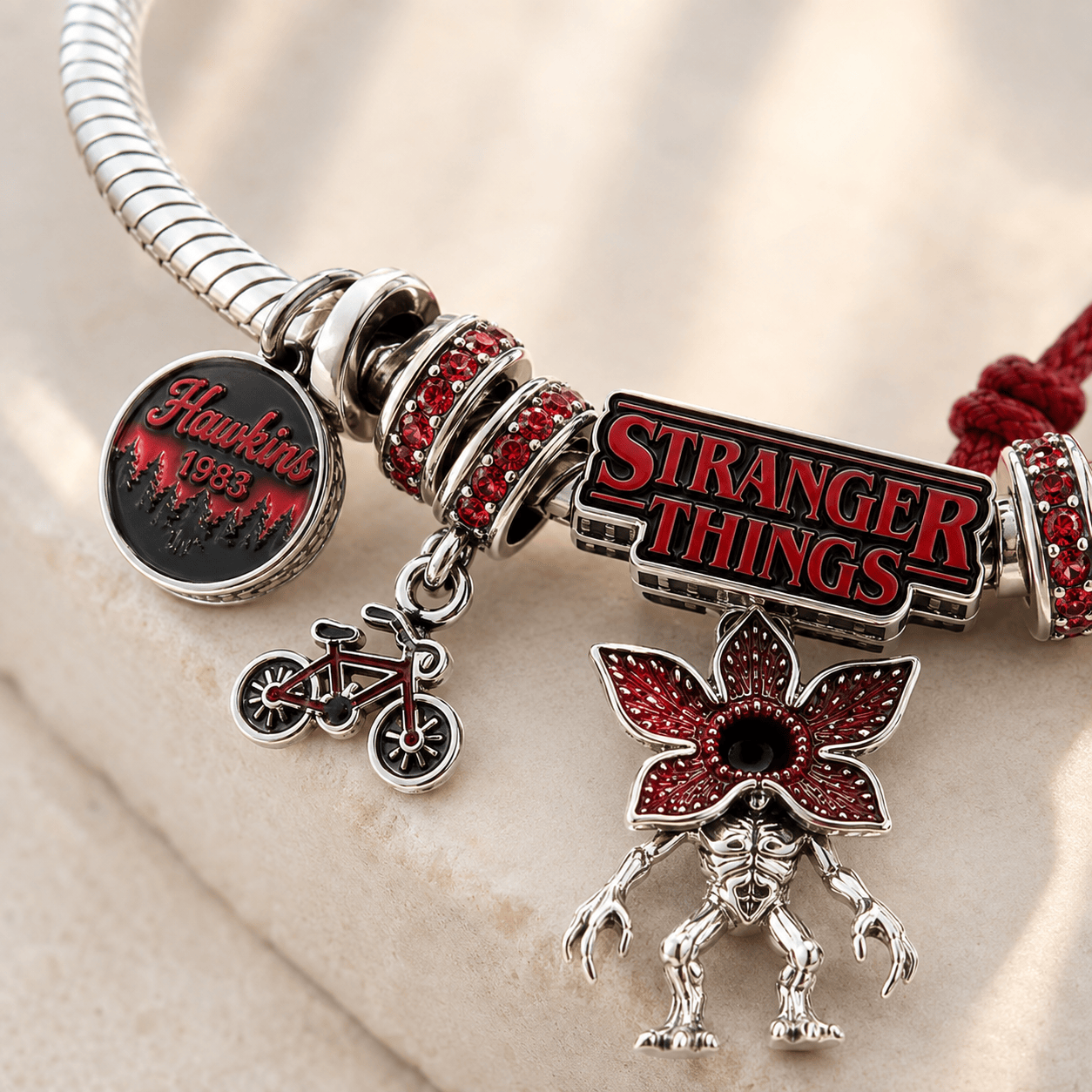 STGT silver Charm Bracelet Set BMD