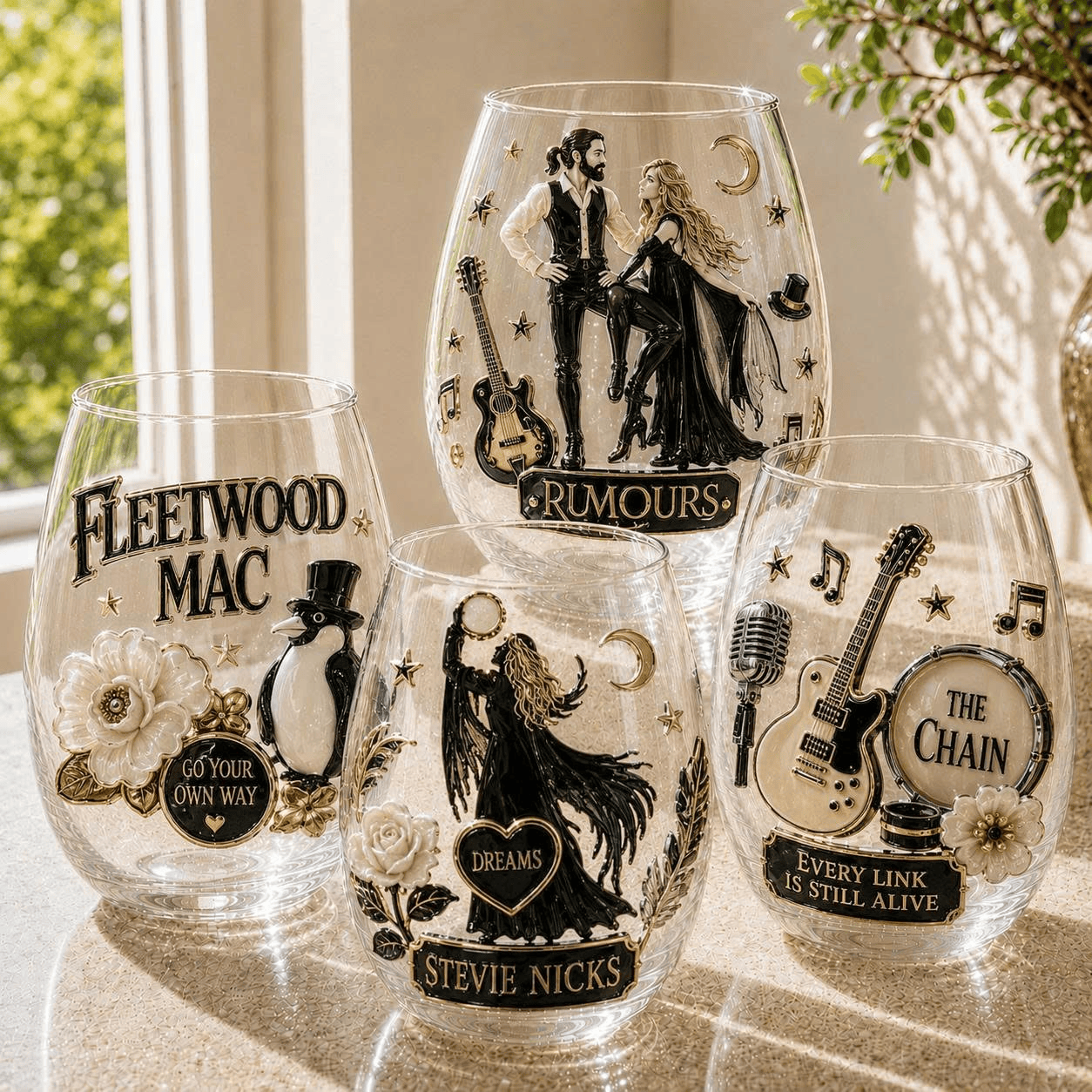 Premium QNN Wine Glass Cup VTH