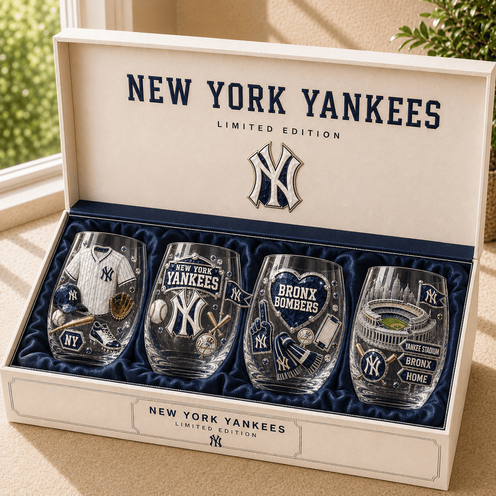 NYY Wine Glass Cup NHVH