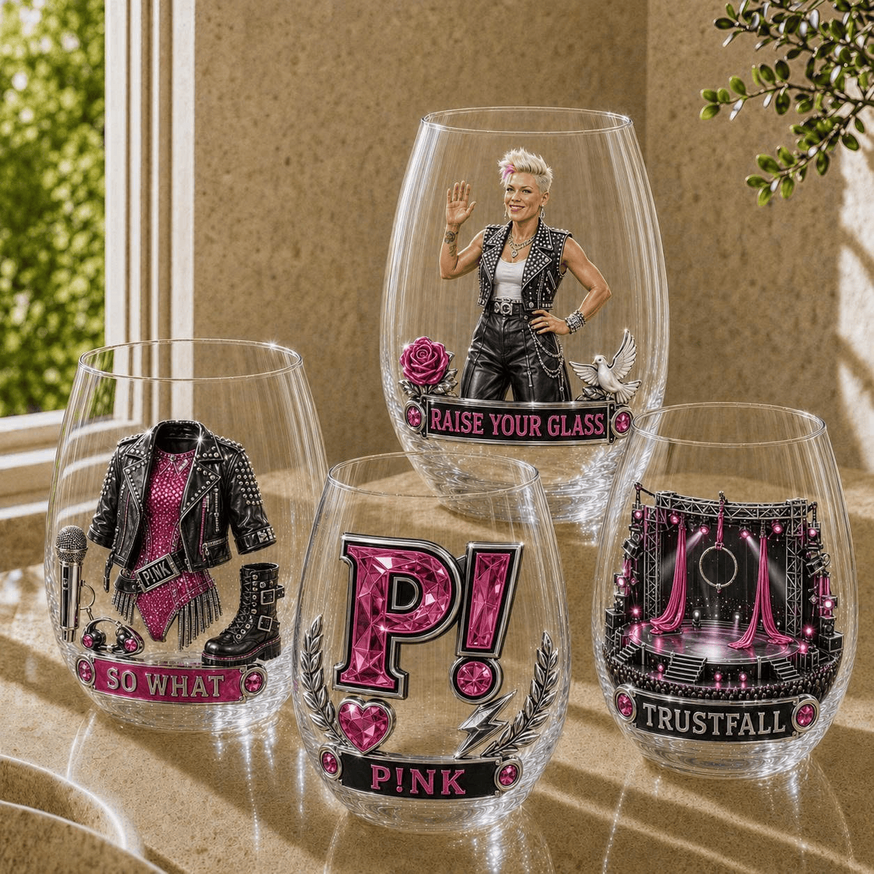 PNK Wine Glass Cup NHVH