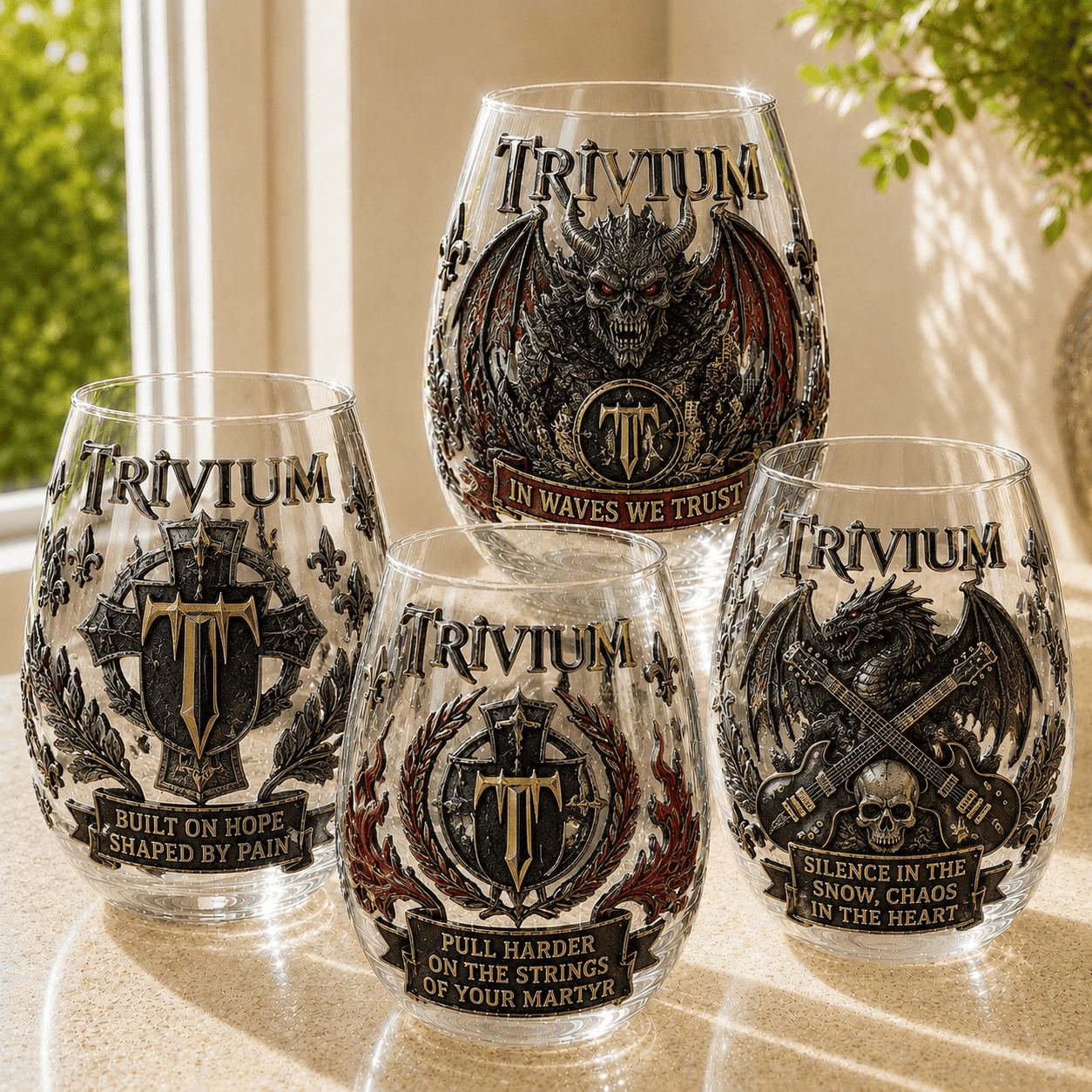 Premium TVM Wine Glass Cup PTT