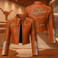 Premium TLS Cropped Leather Zipper Jacket TNSM