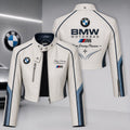 Premium BW Cropped Leather Zipper Jacket TNSM