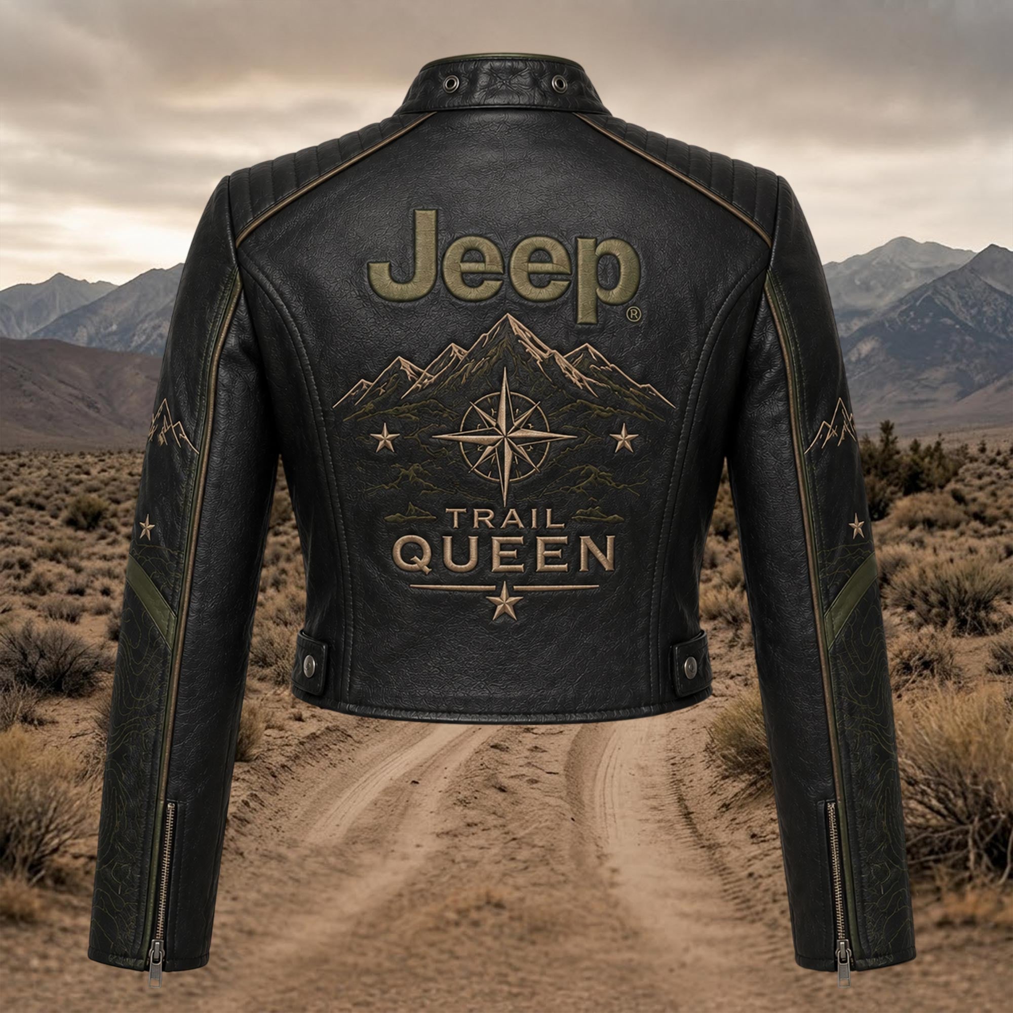 Premium JEP Cropped Leather Zipper Jacket TNSM