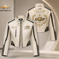 Premium CRCE Cropped Leather Zipper Jacket TNSM