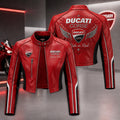 Premium DCT Cropped Leather Zipper Jacket TNSM