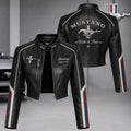 Premium MUST Cropped Leather Zipper Jacket TNSM