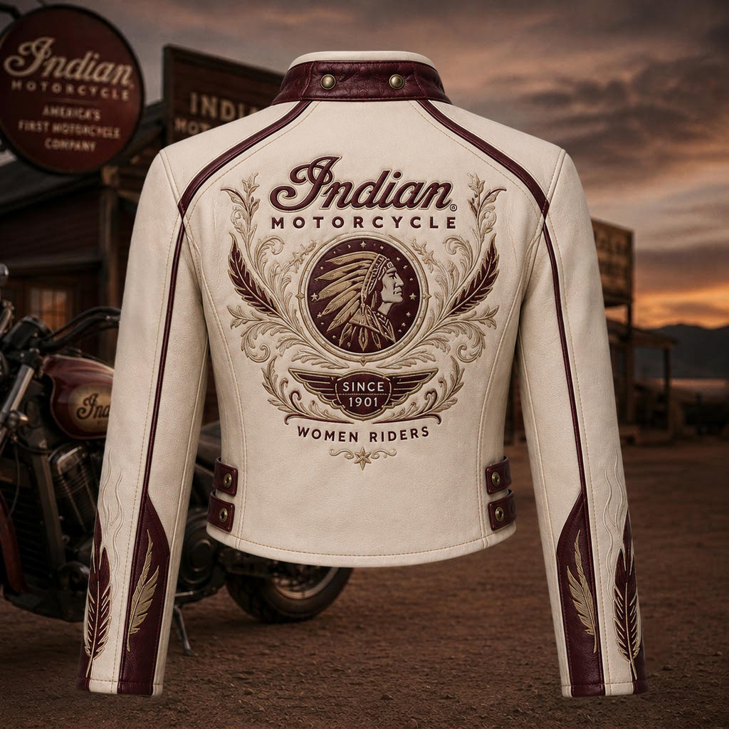 Premium IDMC Cropped Leather Zipper Jacket TNSM