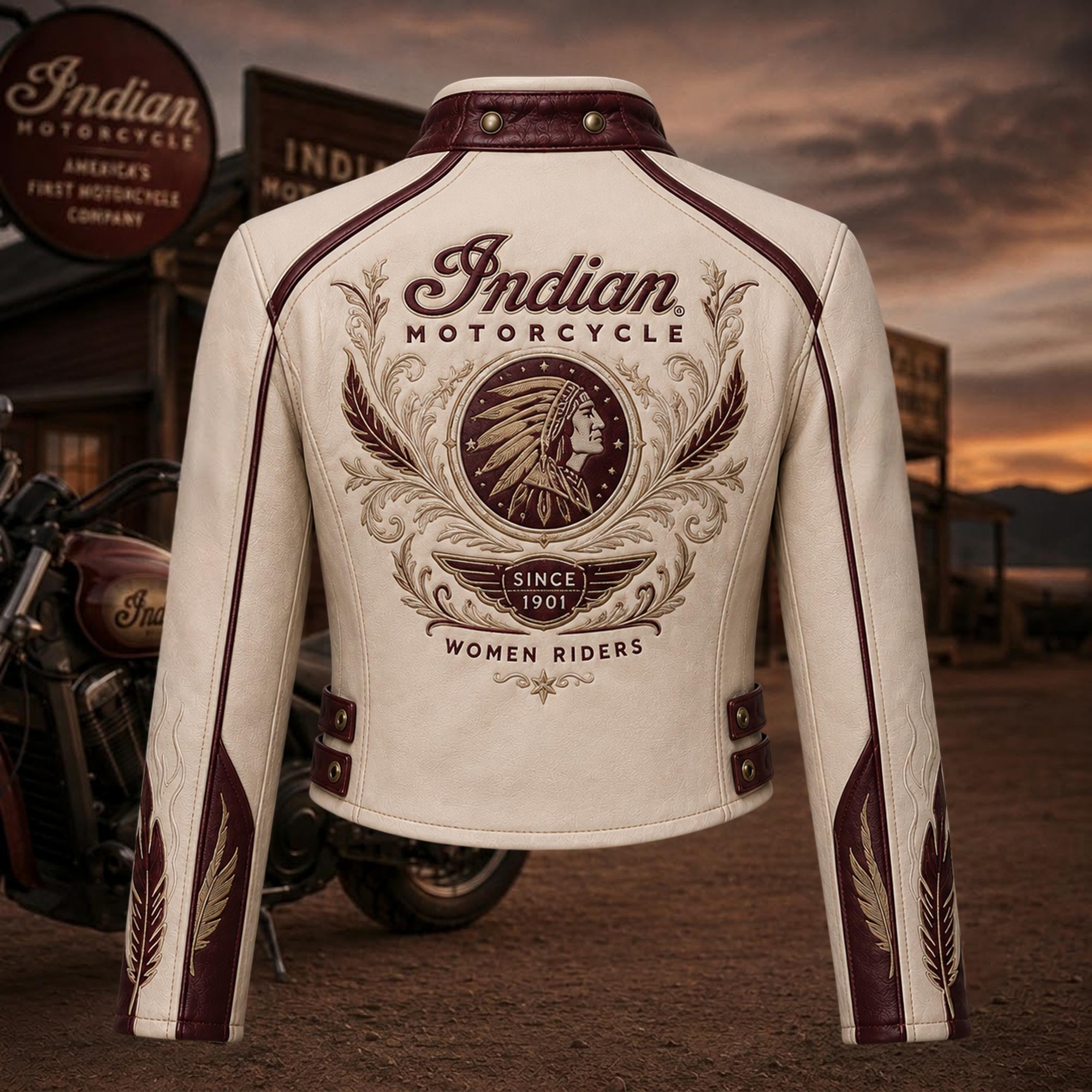 Premium IDMC Cropped Leather Zipper Jacket TNSM